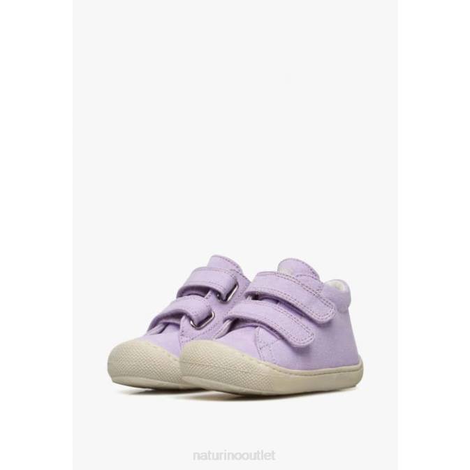 Kids Naturino Lilac COCOON VL Canvas First Steps Shoes J6T6106