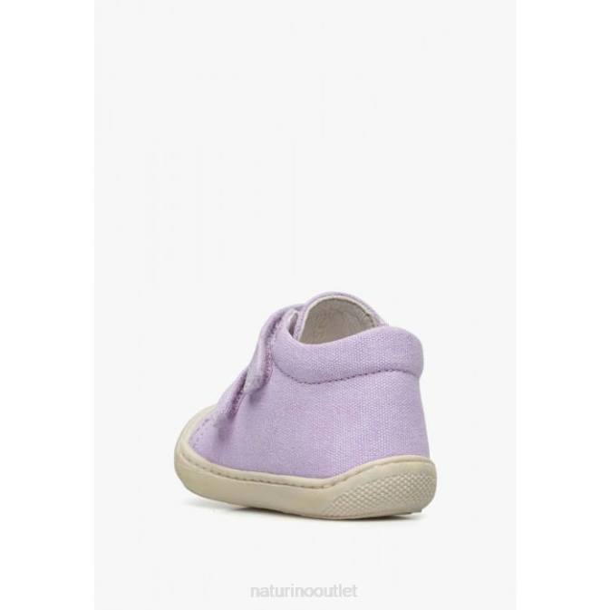 Kids Naturino Lilac COCOON VL Canvas First Steps Shoes J6T6106