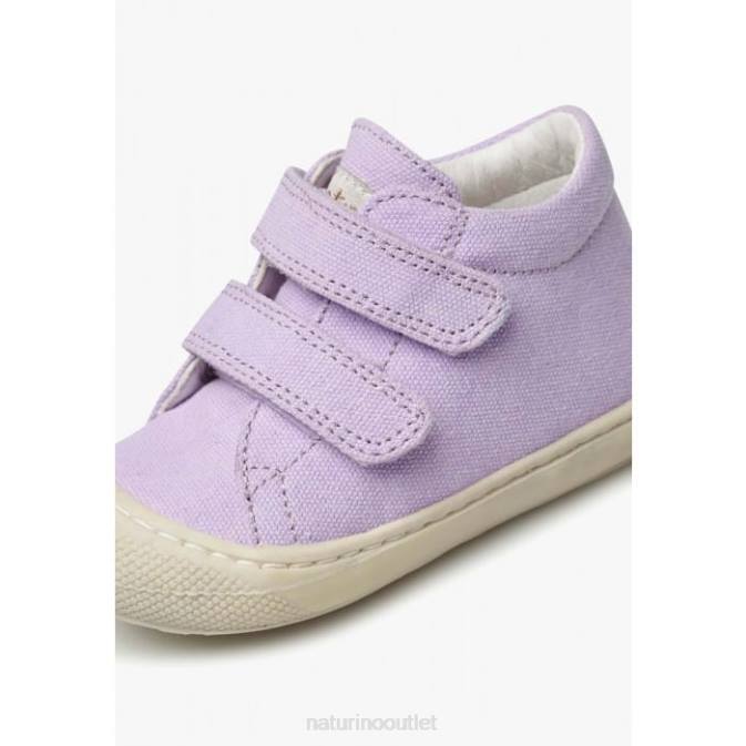 Kids Naturino Lilac COCOON VL Canvas First Steps Shoes J6T6106