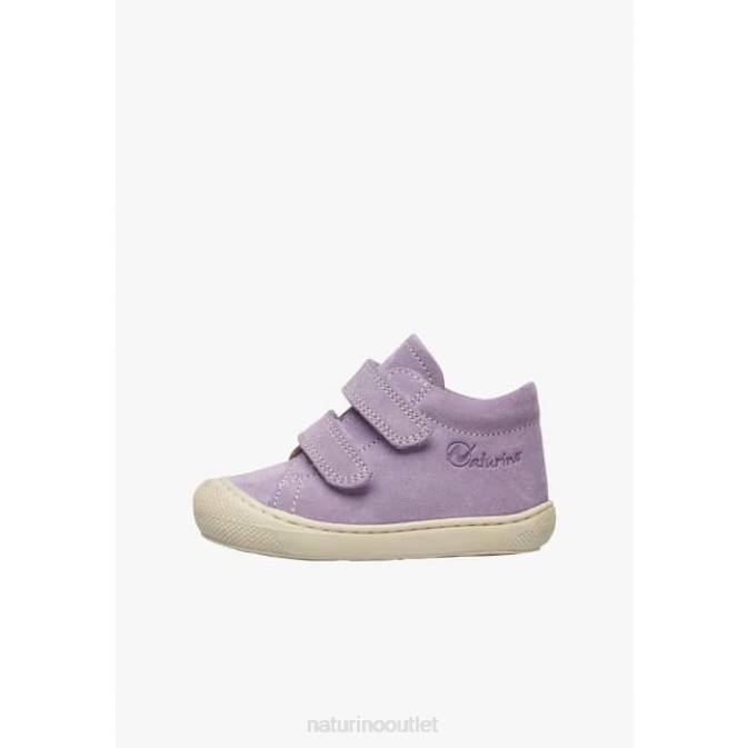 Kids Naturino Lilac COCOON VL Suede First Steps Shoes J6T6152