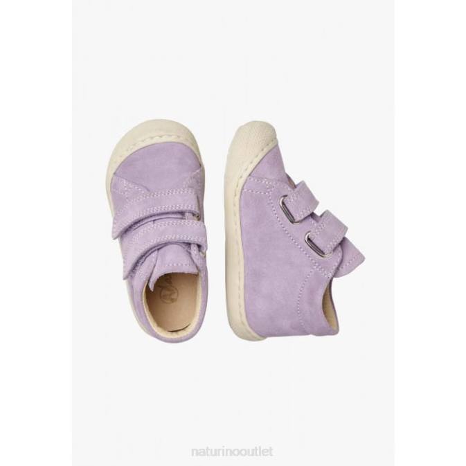 Kids Naturino Lilac COCOON VL Suede First Steps Shoes J6T6152