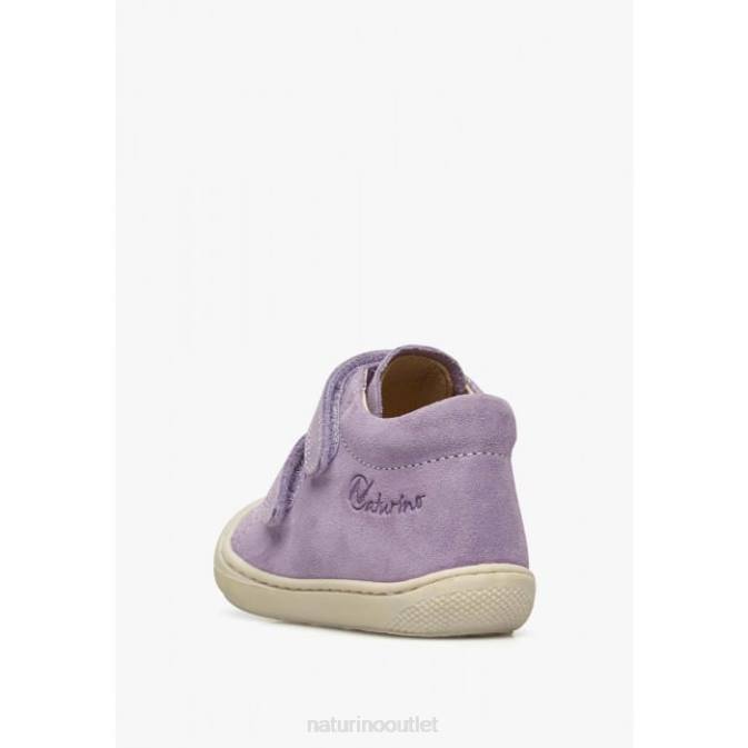 Kids Naturino Lilac COCOON VL Suede First Steps Shoes J6T6152