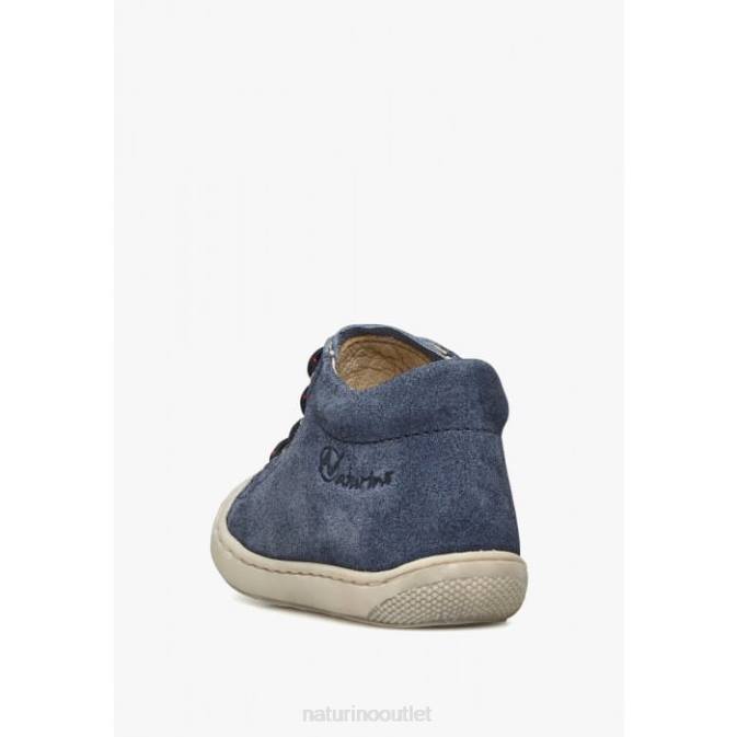 Kids Naturino Navy COCOON Suede First Steps Shoes J6T6185