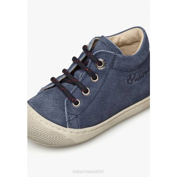 Kids Naturino Navy COCOON Suede First Steps Shoes J6T6185