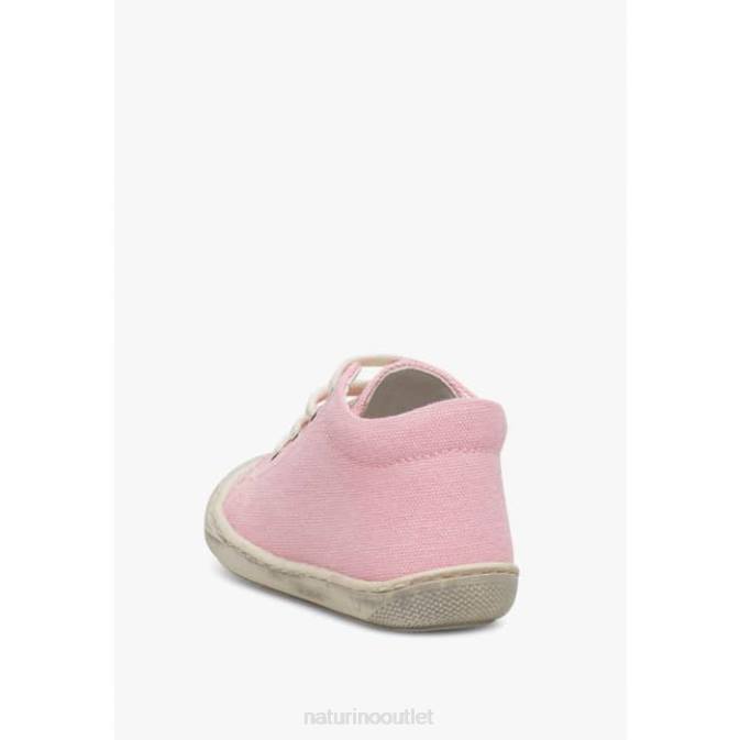 Kids Naturino Pink COCOON Canvas First Steps Shoes J6T6131