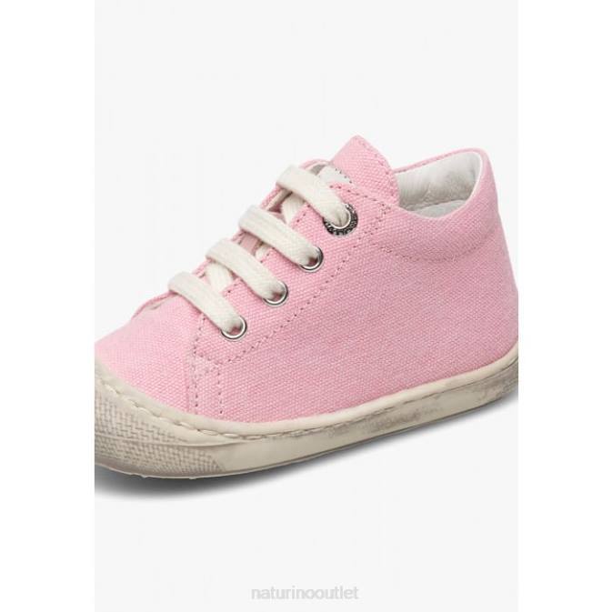 Kids Naturino Pink COCOON Canvas First Steps Shoes J6T6131