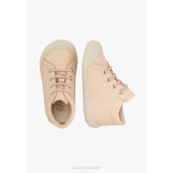 Kids Naturino Pink COCOON Patent Leather First Stepping Shoes J6T678