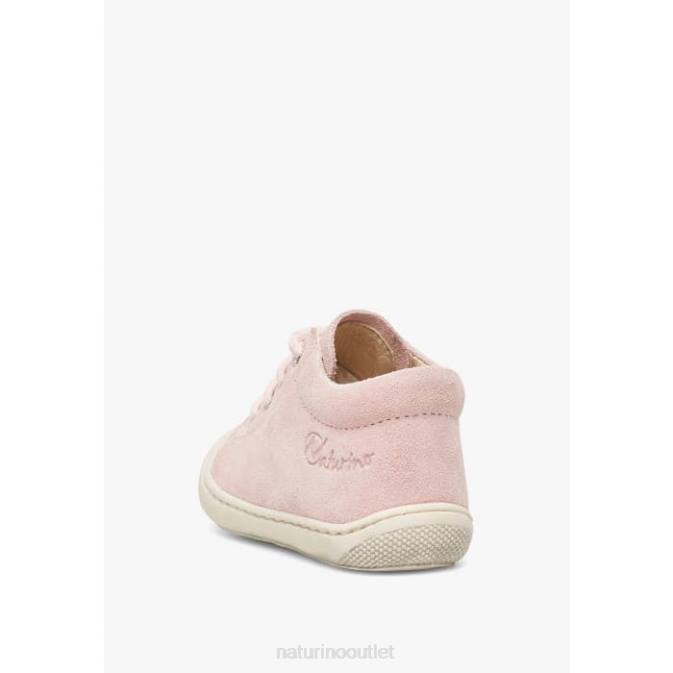 Kids Naturino Pink COCOON Suede First Steps Shoes J6T6118