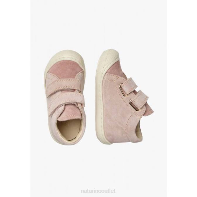 Kids Naturino Pink COCOON VL Suede First Steps Shoes J6T676