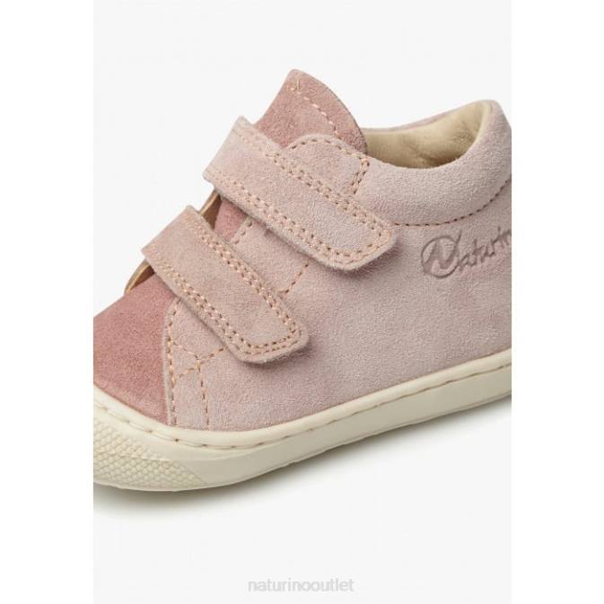 Kids Naturino Pink COCOON VL Suede First Steps Shoes J6T676