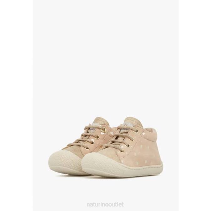 Kids Naturino Platinum COCOON Suede First Steps Shoes J6T6142