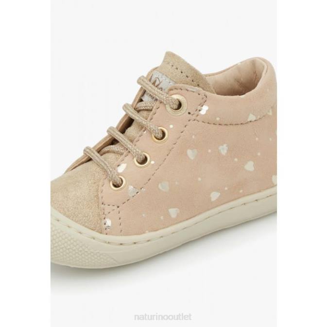 Kids Naturino Platinum COCOON Suede First Steps Shoes J6T6142