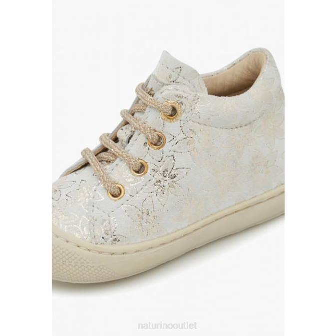Kids Naturino Platinum COCOON Suede First Steps Shoes J6T677