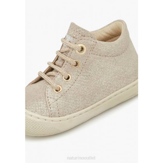 Kids Naturino Platinum COCOON Suede First Steps Shoes J6T681