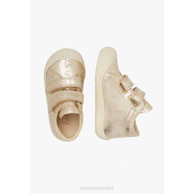 Kids Naturino Platinum COCOON VL Leather First Steps Shoes J6T6168