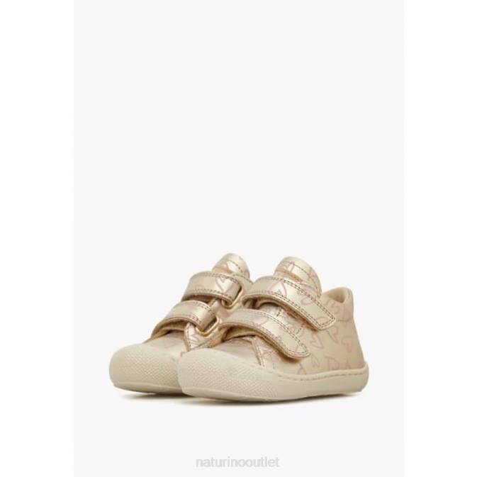 Kids Naturino Platinum COCOON VL Leather First Steps Shoes J6T6168