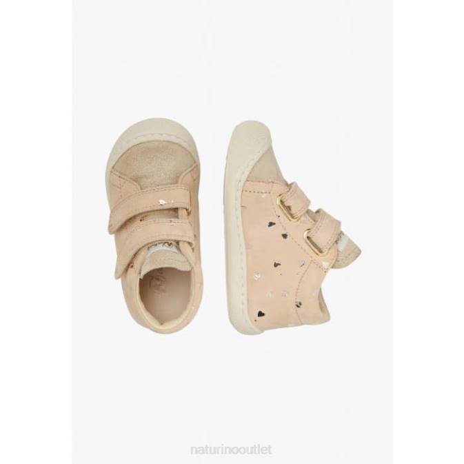 Kids Naturino Platinum COCOON VL Suede First Steps Shoes J6T6147
