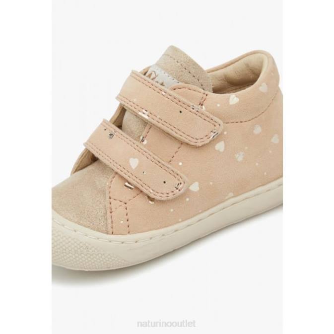 Kids Naturino Platinum COCOON VL Suede First Steps Shoes J6T6147