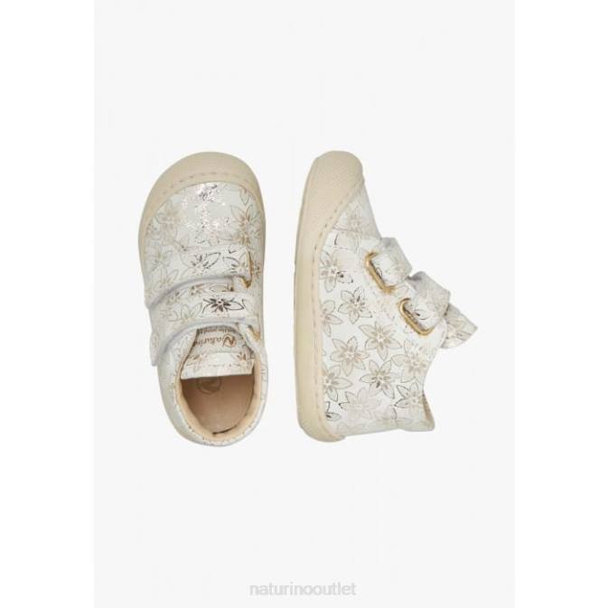 Kids Naturino Platinum COCOON VL Suede First Steps Shoes J6T672