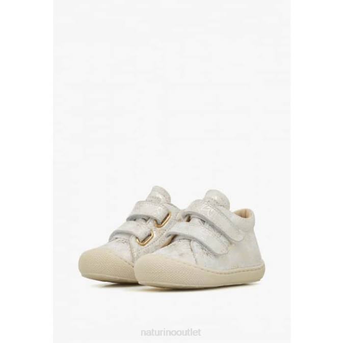Kids Naturino Platinum COCOON VL Suede First Steps Shoes J6T672