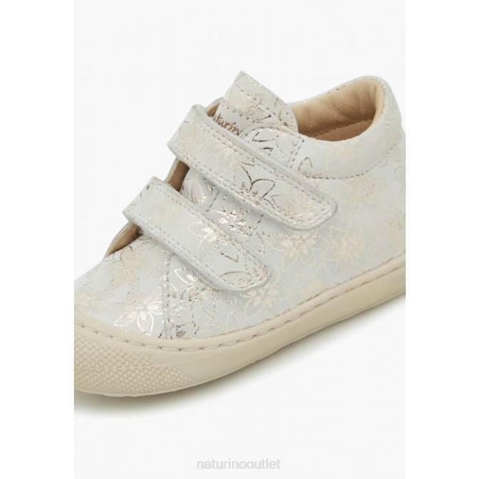 Kids Naturino Platinum COCOON VL Suede First Steps Shoes J6T672
