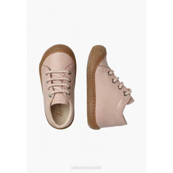 Kids Naturino Powder Pink COCOON Napa Leather Toddler Shoes J6T6133