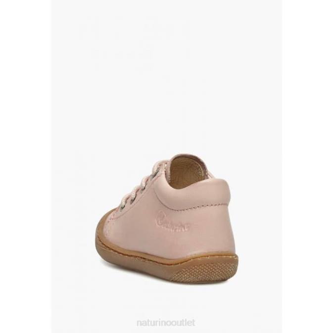 Kids Naturino Powder Pink COCOON Napa Leather Toddler Shoes J6T6133