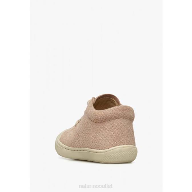 Kids Naturino Powder Pink COCOON Suede First Steps Shoes J6T686