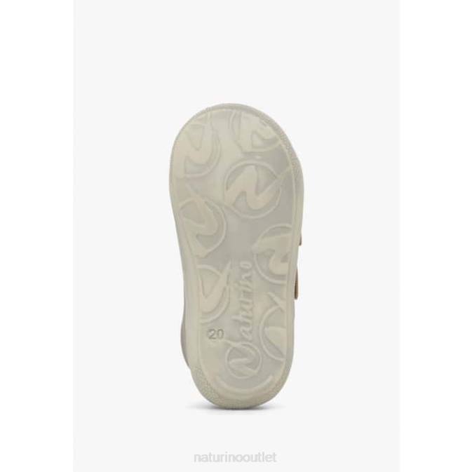 Kids Naturino Powder Pink COCOON VL Leather First Steps Shoes J6T651