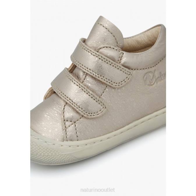 Kids Naturino Powder Pink COCOON VL Leather First Steps Shoes J6T651