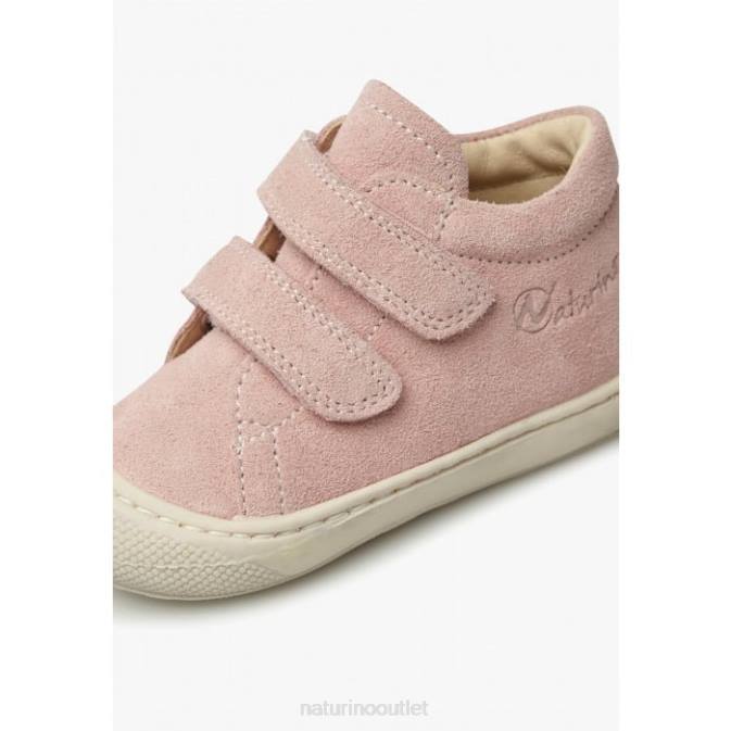 Kids Naturino Powder Pink COCOON VL Suede First Steps Shoes J6T665