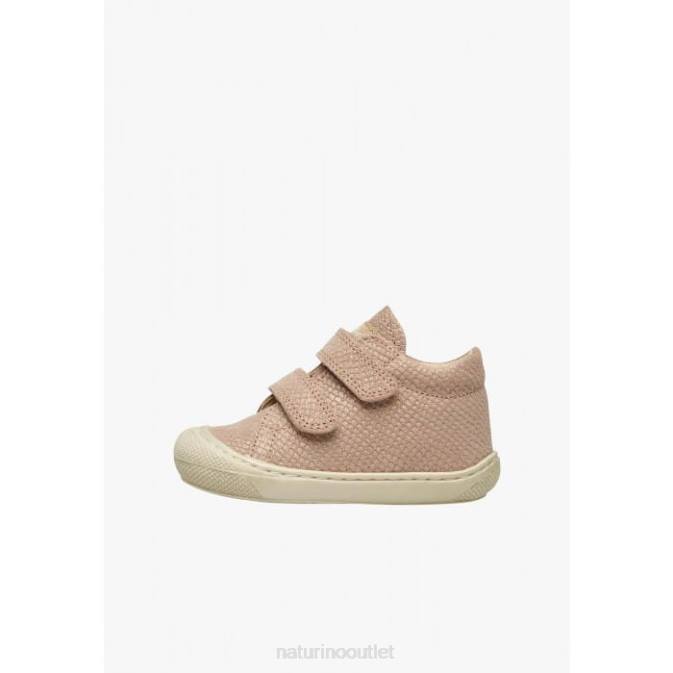 Kids Naturino Powder Pink COCOON VL Suede First Steps Shoes J6T698
