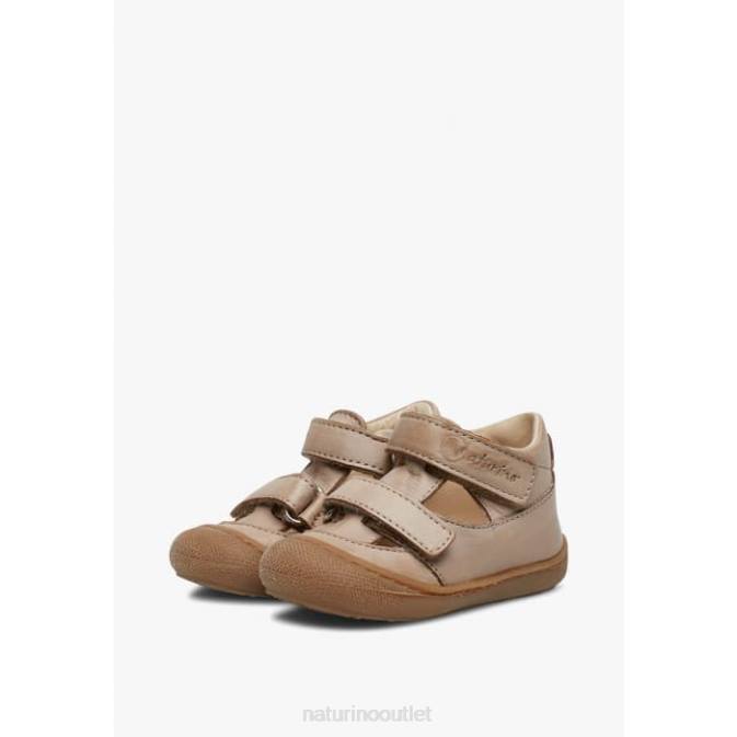 Kids Naturino Beige PUFFY Semi Closed Sandals J6T6579