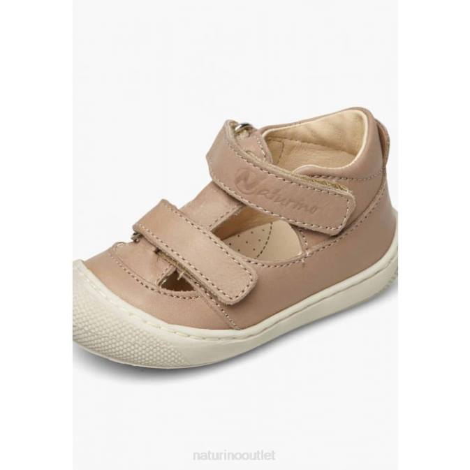 Kids Naturino Beige PUFFY Semi-Closed Sandals J6T6588