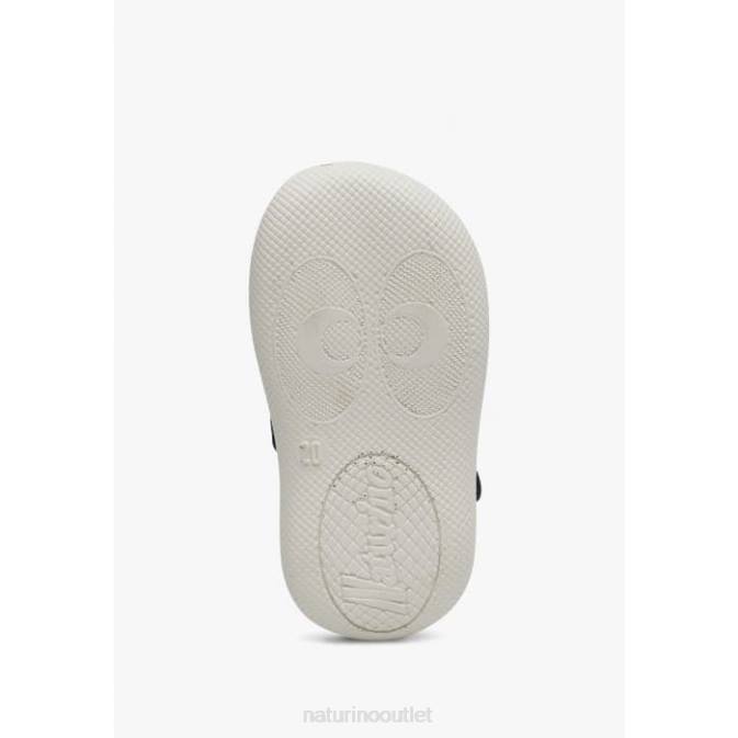 Kids Naturino Blue PAROS Fabric Open Toe Sandals J6T6270