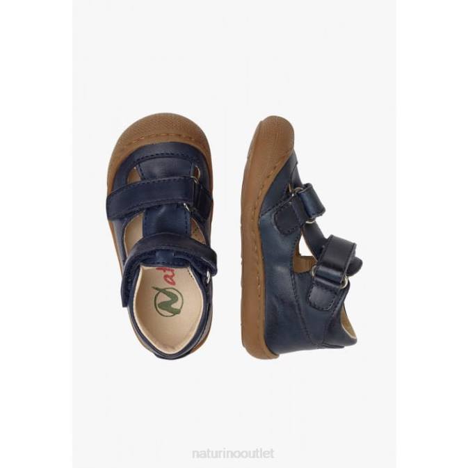 Kids Naturino Blue PUFFY Semi-Closed Sandals J6T6576