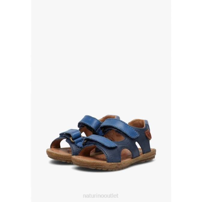 Kids Naturino Blue SKY Nappa Leather Sandals J6T6341