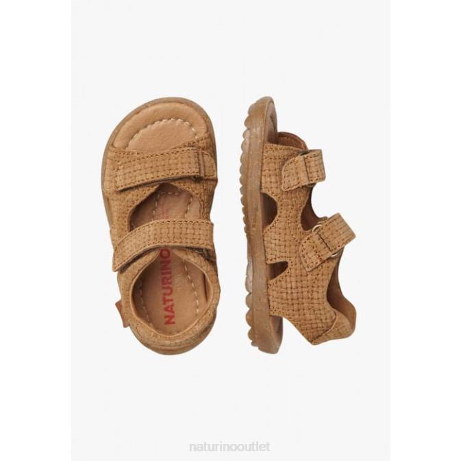 Kids Naturino Brown SKY Suede Sandals J6T6558