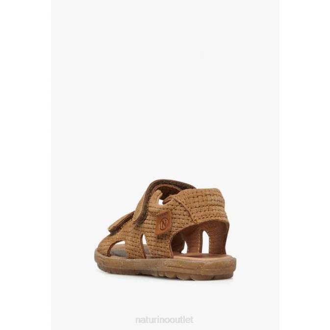 Kids Naturino Brown SKY Suede Sandals J6T6558