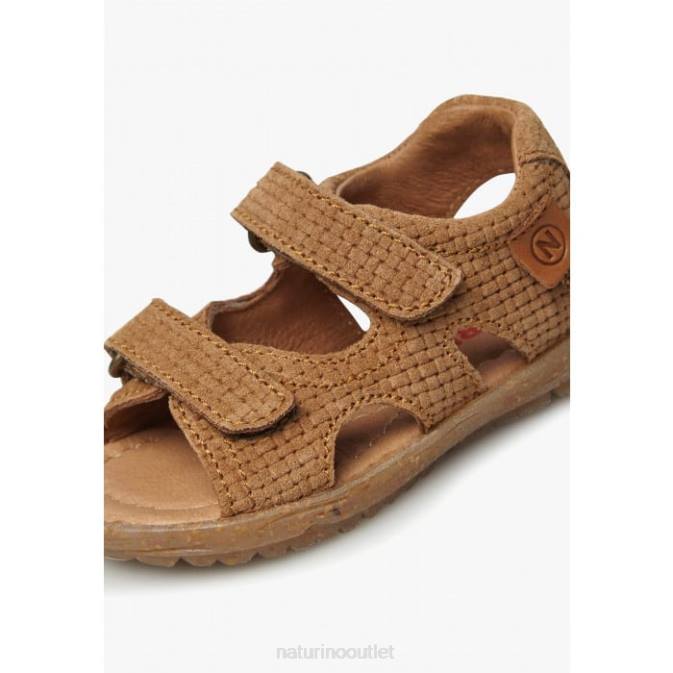 Kids Naturino Brown SKY Suede Sandals J6T6558