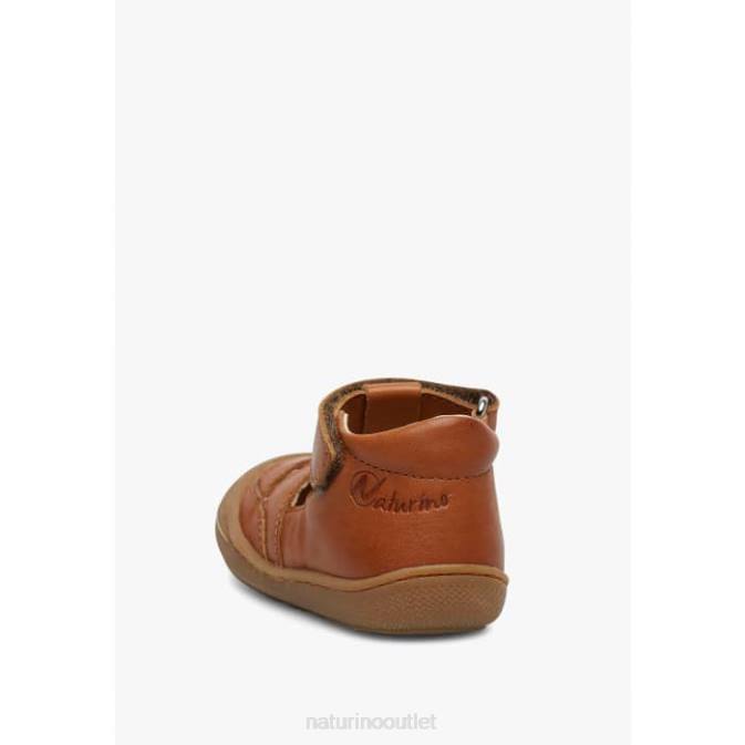 Kids Naturino Brown WAD First Step Sandals J6T6564