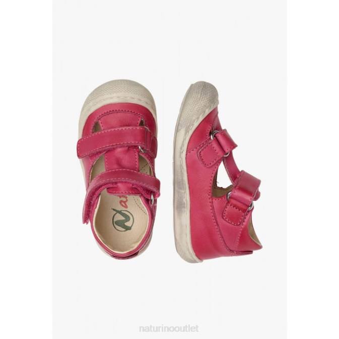 Kids Naturino Fuchsia PUFFY Semi-Closed Sandals J6T6591
