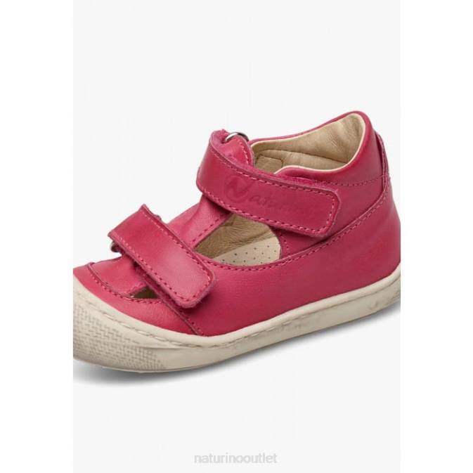 Kids Naturino Fuchsia PUFFY Semi-Closed Sandals J6T6591