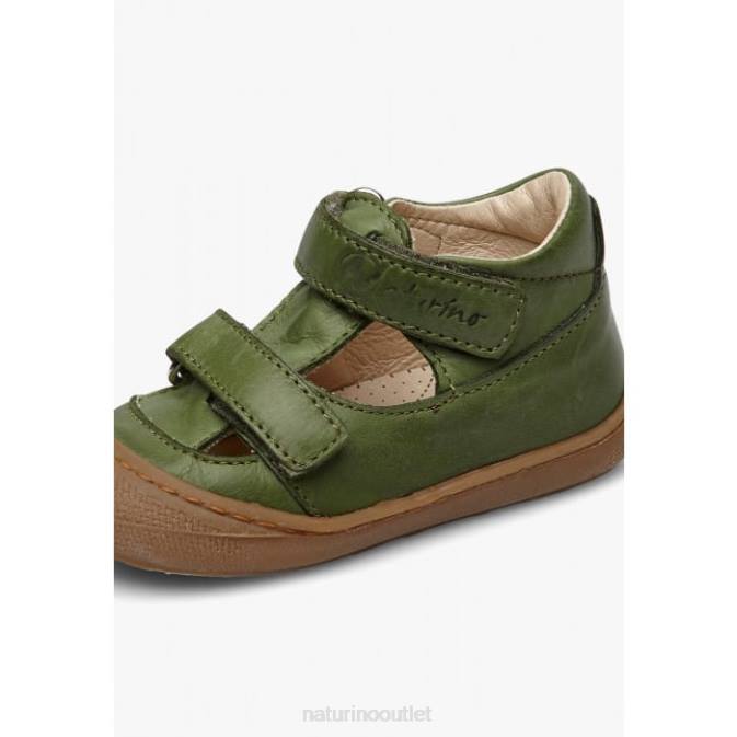 Kids Naturino Green PUFFY Semi Closed Sandals J6T6580