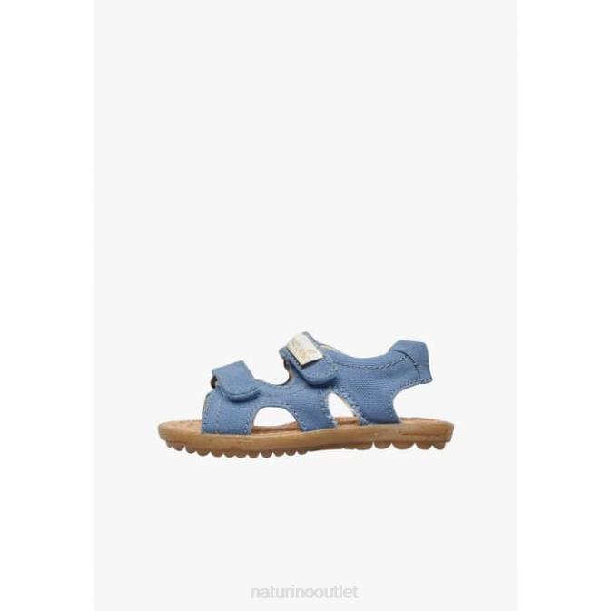 Kids Naturino Indigo SKY ORGANIC Organic Fabric Sandals J6T619