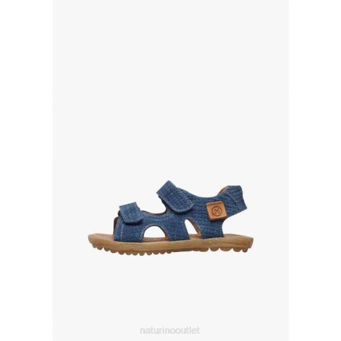 Kids Naturino Indigo SKY Suede Sandals J6T6557