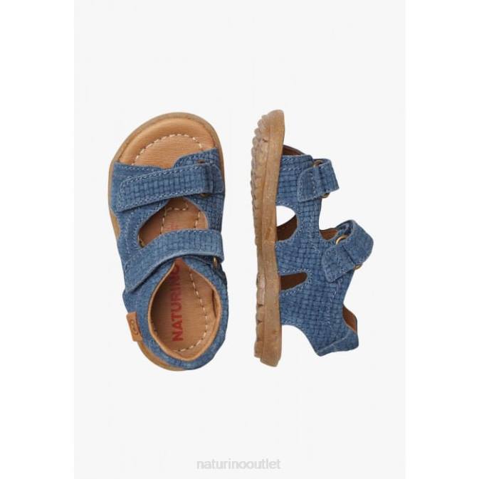 Kids Naturino Indigo SKY Suede Sandals J6T6557