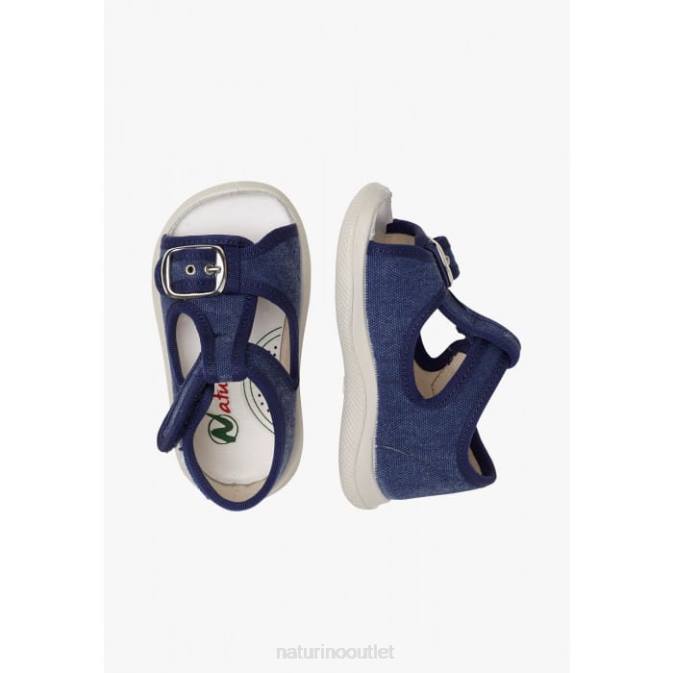Kids Naturino Jeans PAROS Fabric Open Toe Sandals J6T6340