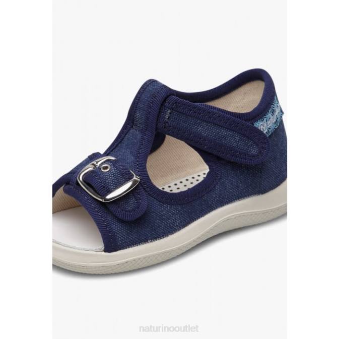 Kids Naturino Jeans PAROS Fabric Open Toe Sandals J6T6340