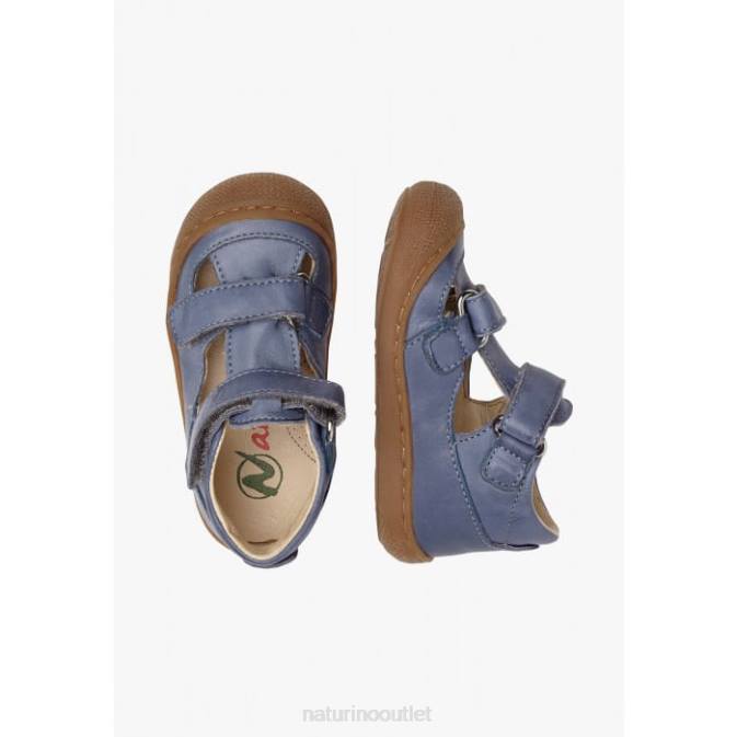 Kids Naturino Light Blue PUFFY Semi Closed Sandals J6T6577